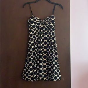 Black & white polka dot party dress